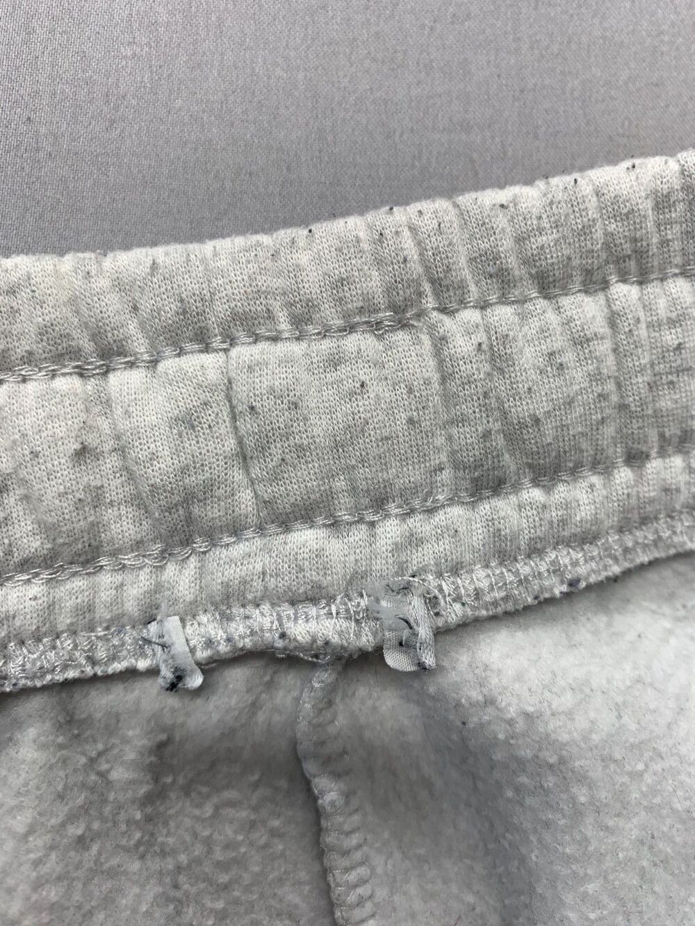 Womens Gray Fleece Cargo Mini Skirt Drawstring Elastic Waist Pockets M - Picture 3 of 6